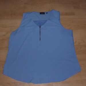 Tempted Sky Blue Sleeveless Blouse size: XL